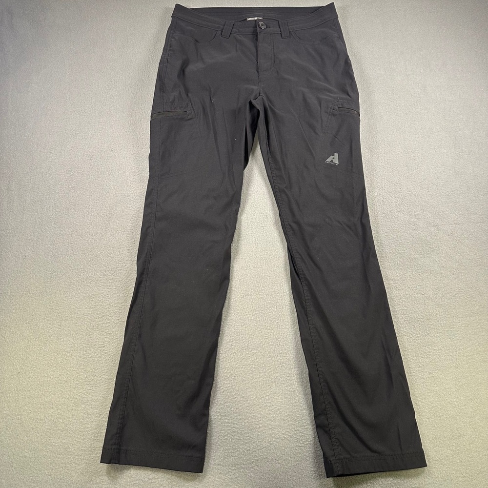 Eddie Bauer First Ascent Womens 8 Guide Pro Pants Black Hiking Cargo 23851062